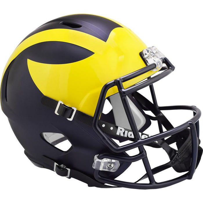Michigan Wolverines Replica Full Size Speed Helmet - Matte
