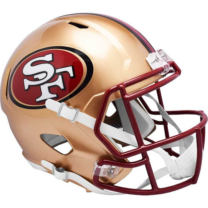 San Francisco 49ers Replica Full Size Throwback Speed Helmet - 1996 to 2008