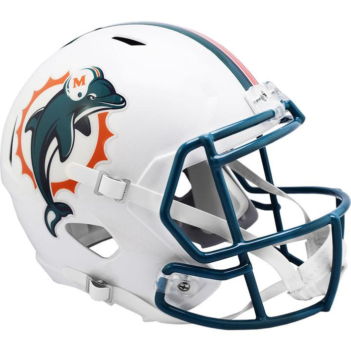 Miami Dolphins Replica Full Size Throwback Speed Helmet - 1996 to 2012