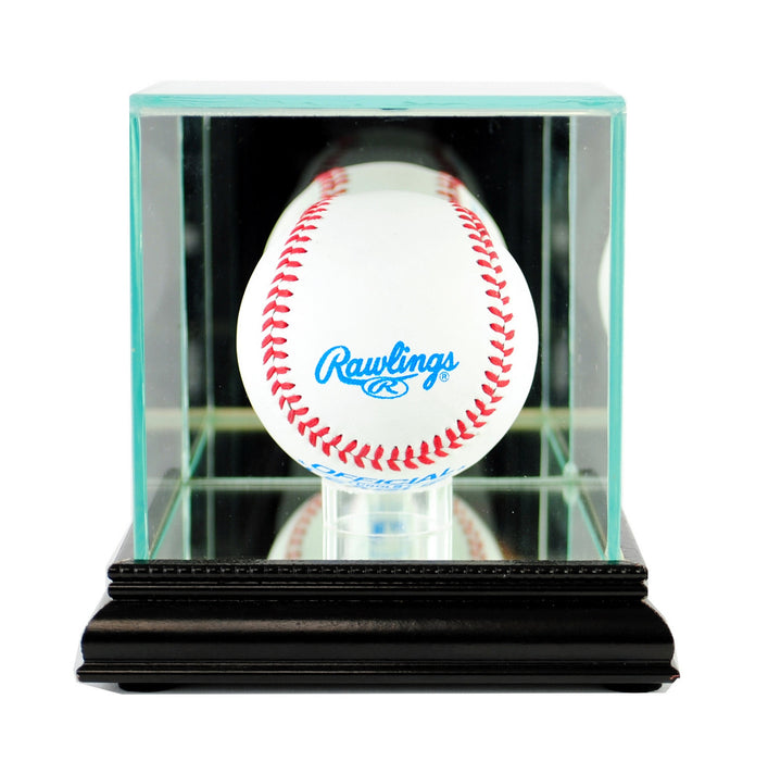 Single Baseball Display Case with Mirrors