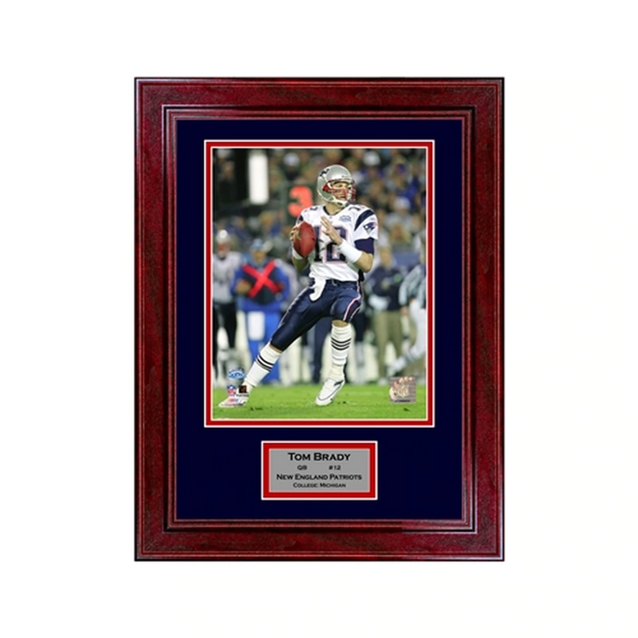 Personalized Sports Frame for Autographed Photo with Double Matting