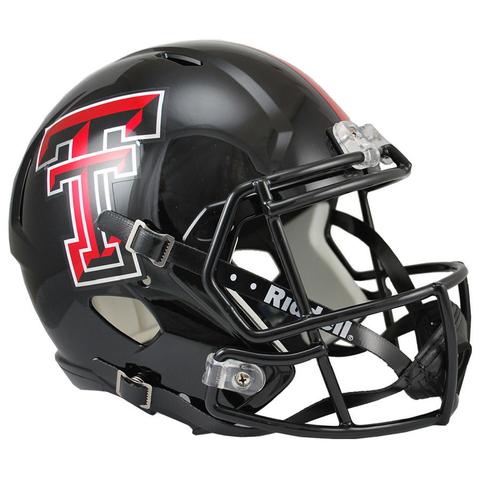 Texas Tech Red Raiders Replica Full Size Speed Helmet - Chrome Decal