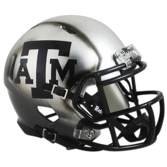 Texas A&M Aggies Mini Speed Helmet - Ice Hydro Paint