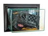 Wall Mounted Baseball Glove Display Case with Mirrors
