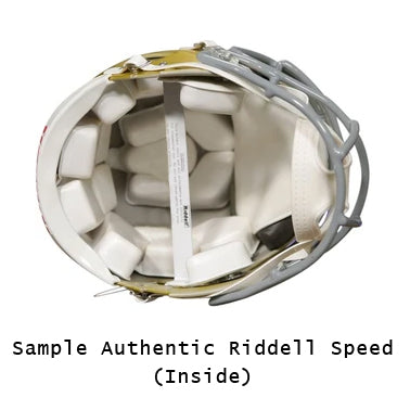Minnesota Golden Gophers Authentic Full Size Speed Helmet - Chrome Decal