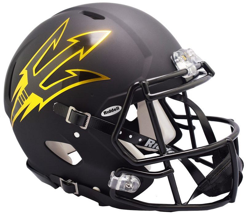 Arizona State Sun Devils Authentic Full Size Speed Helmet - Satin Black