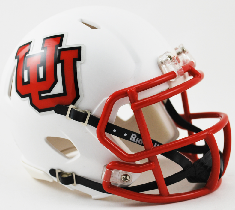 Utah Utes Riddell Mini Speed Helmet - Interlocking UU