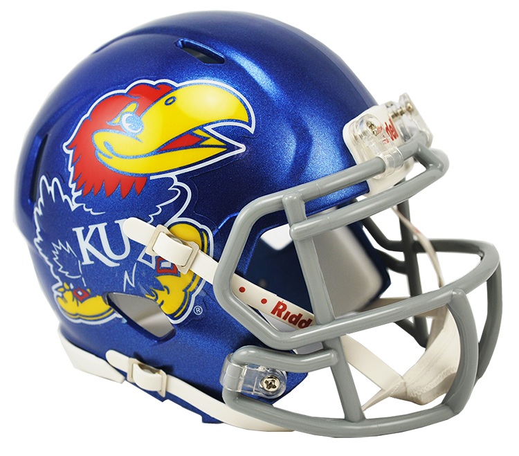 Kansas Jayhawks Riddell Mini Speed Helmet