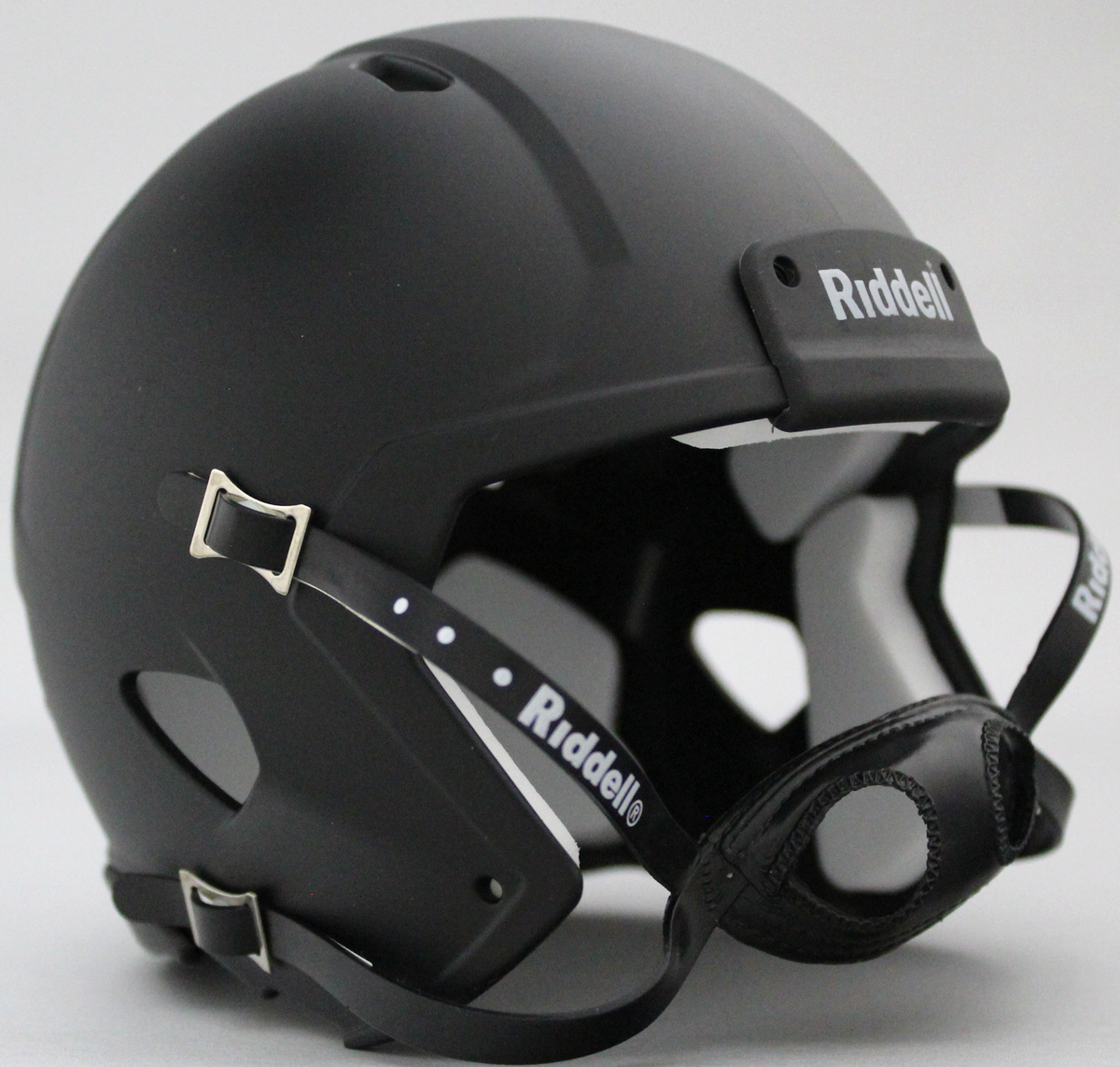 Riddell matte sales black football helmet