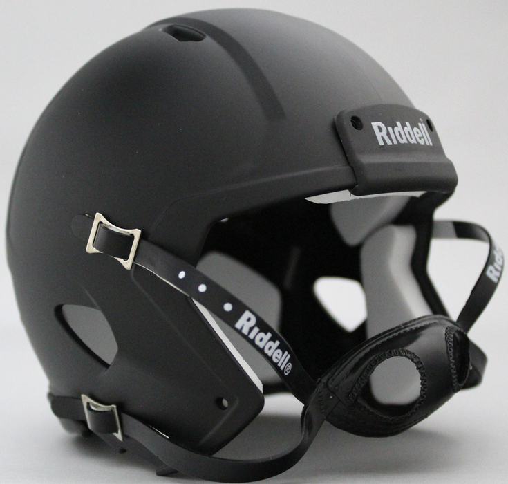 Blank Riddell Mini Speed Helmet Shell - Matte Black with Black Parts