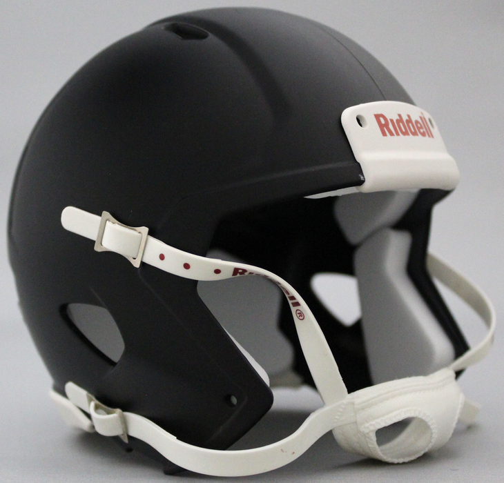 Blank Riddell Mini Speed Helmet Shell - Matte Black with White Parts