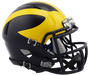 Michigan Wolverines Riddell Mini Speed Helmet - 2016 Low Gloss Blue