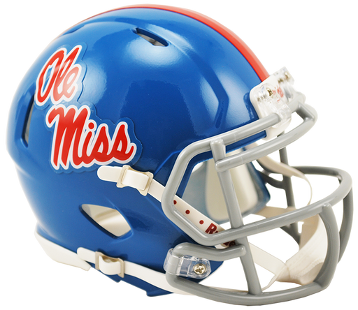 Mississippi (Ole Miss) Rebels Riddell Mini Speed Helmet - Blue