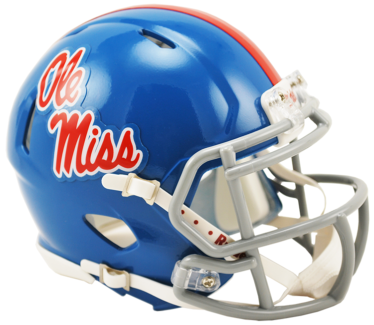 Mississippi (Ole Miss) Rebels Riddell Mini Speed Helmet - Blue