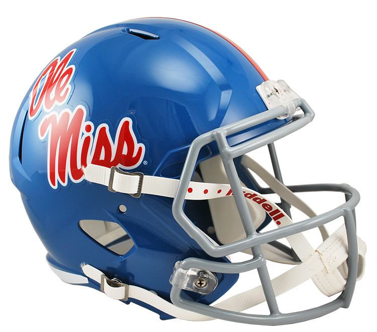 Mississippi (Ole Miss) Rebels Replica Full Size Speed Helmet - Powder Blue