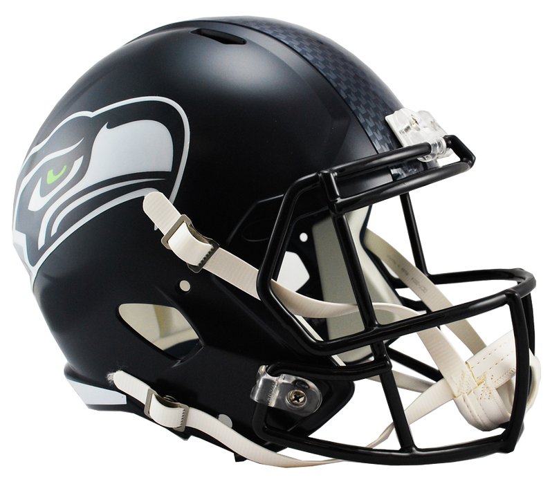 Seattle Seahawks Replica Riddell Speed Full Size Helmet - Matte Navy