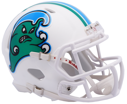 Tulane Green Wave Riddell Mini Speed Helmet - Angry Wave